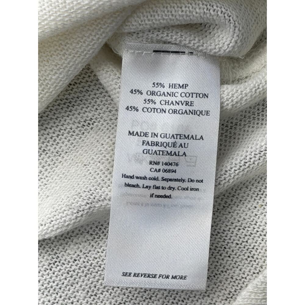 Faherty Allandria Henley Womens S White Hemp Organic Cotton NWT NEW - Picture 6 of 13